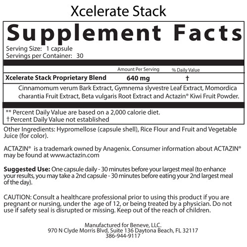 Xcelerate-Stack-3-ingredients weight loss supplement Stack 3