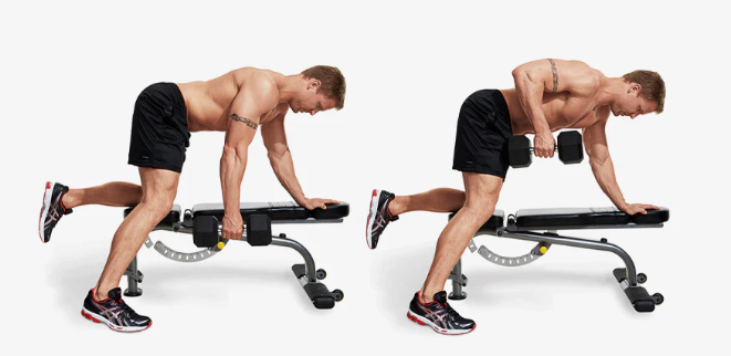dumbbell row