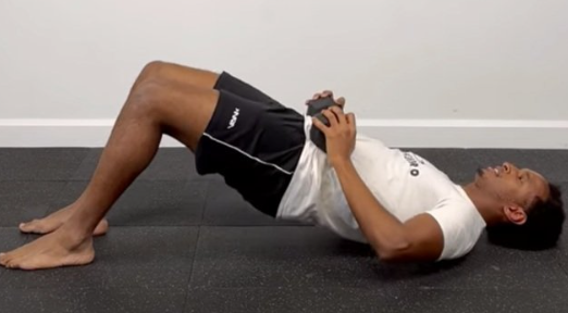 Glute bridge with weight